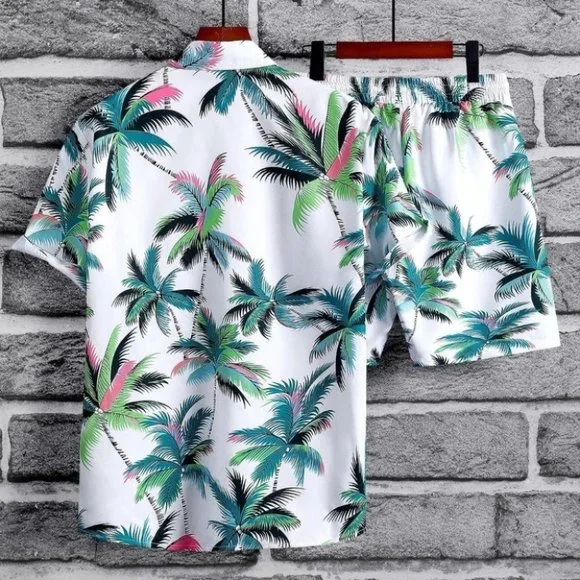 White Mens Button Up Tee Shirt - Picture 2 of 6